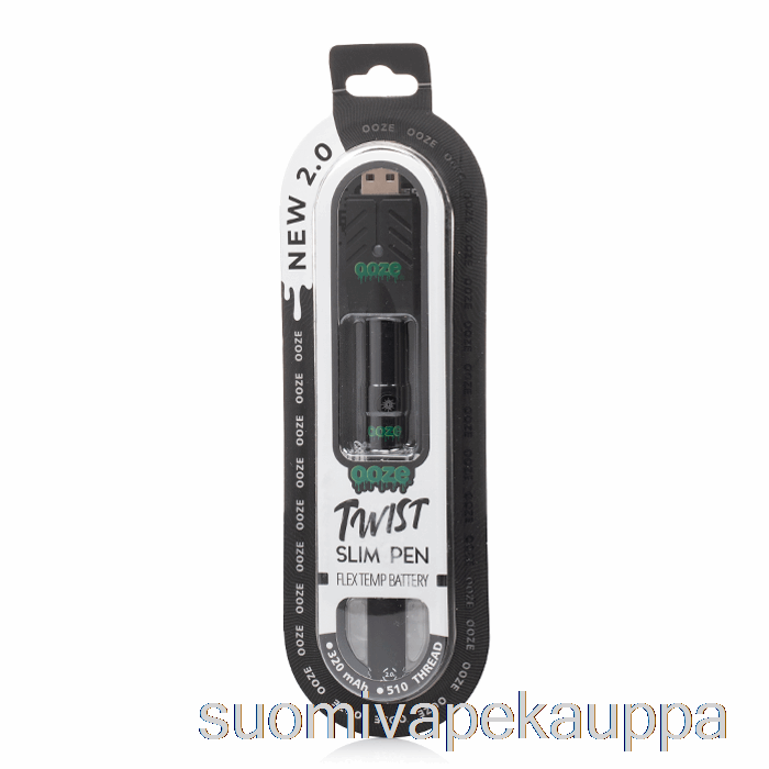 Vape Kauppa Ooze Slim Twist Pen 2.0 Flex Temp Paristo Panther Musta